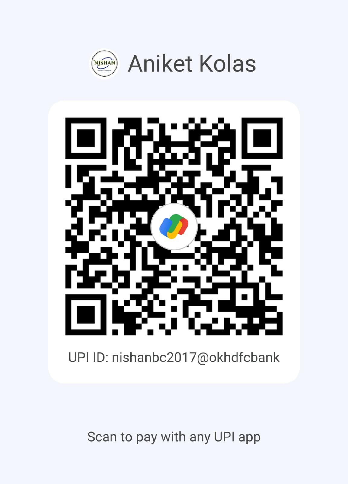 UPI QR code for Aura Resort payments